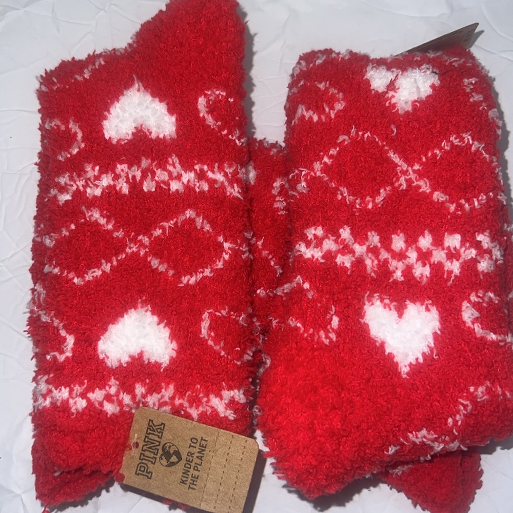 Pink Victoria’s Secret Cozy Socks - Picture 2 of 4